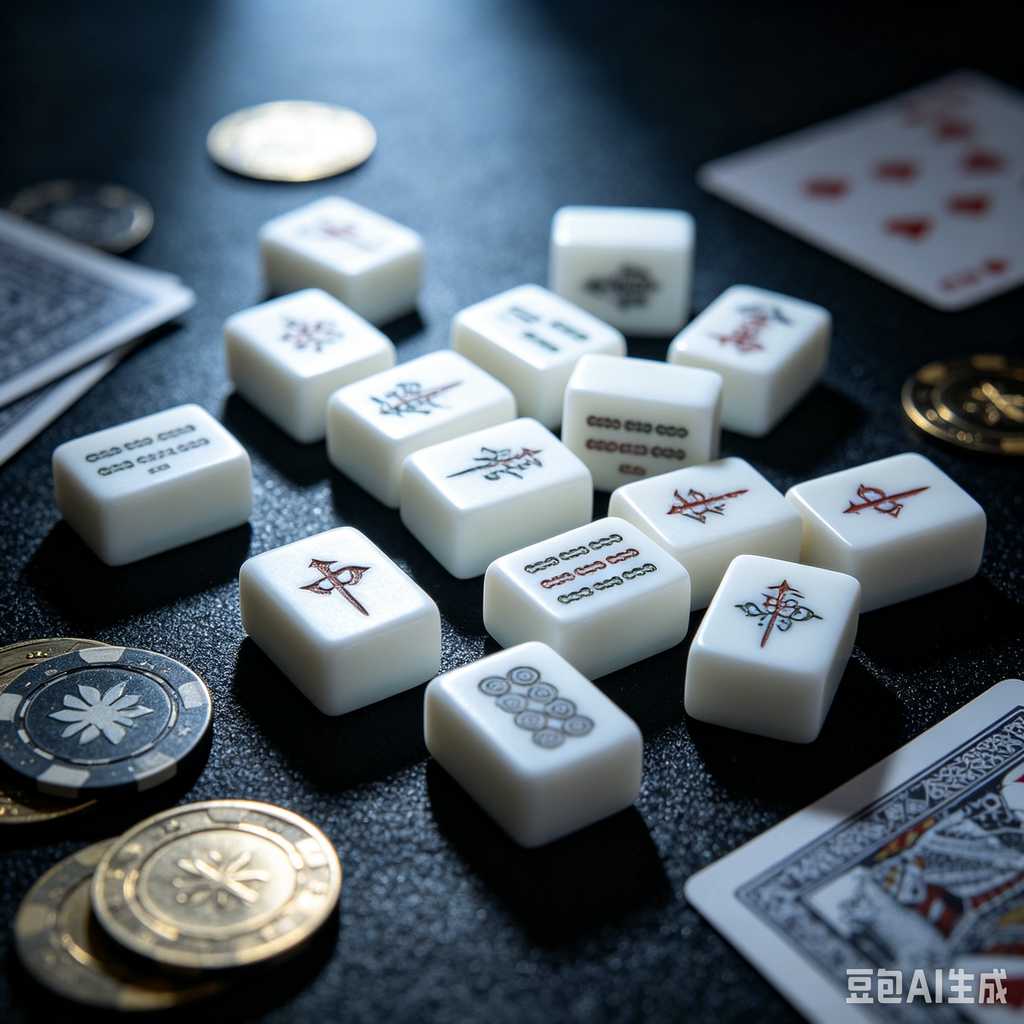 engraved texture mahjong tiles