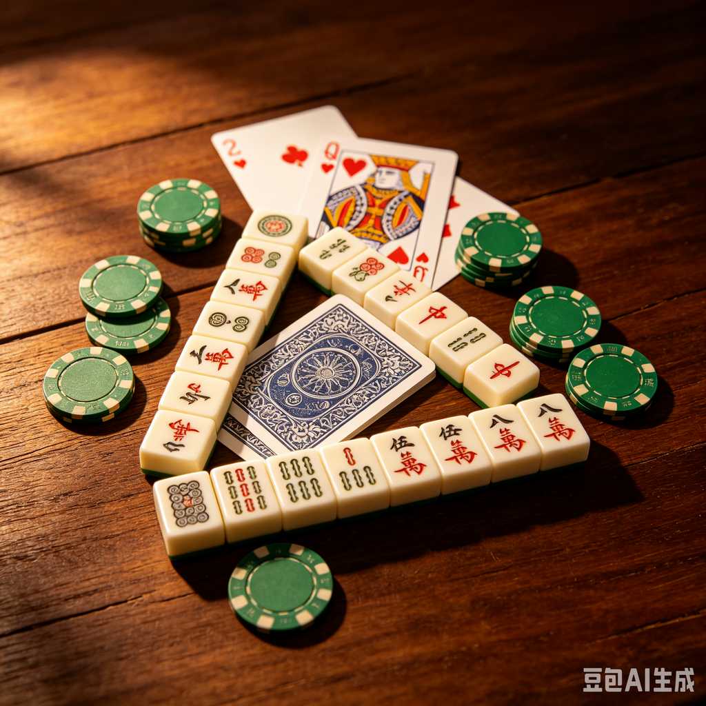 mahjong set for home entertainment
